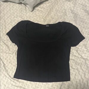 SHEIN Black Crop Top